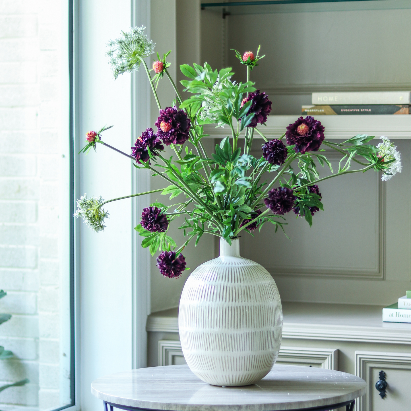 Caramel Ridged Vase