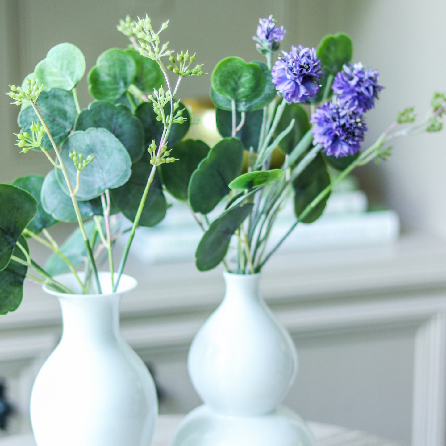 White Curved Porcelain Vase I