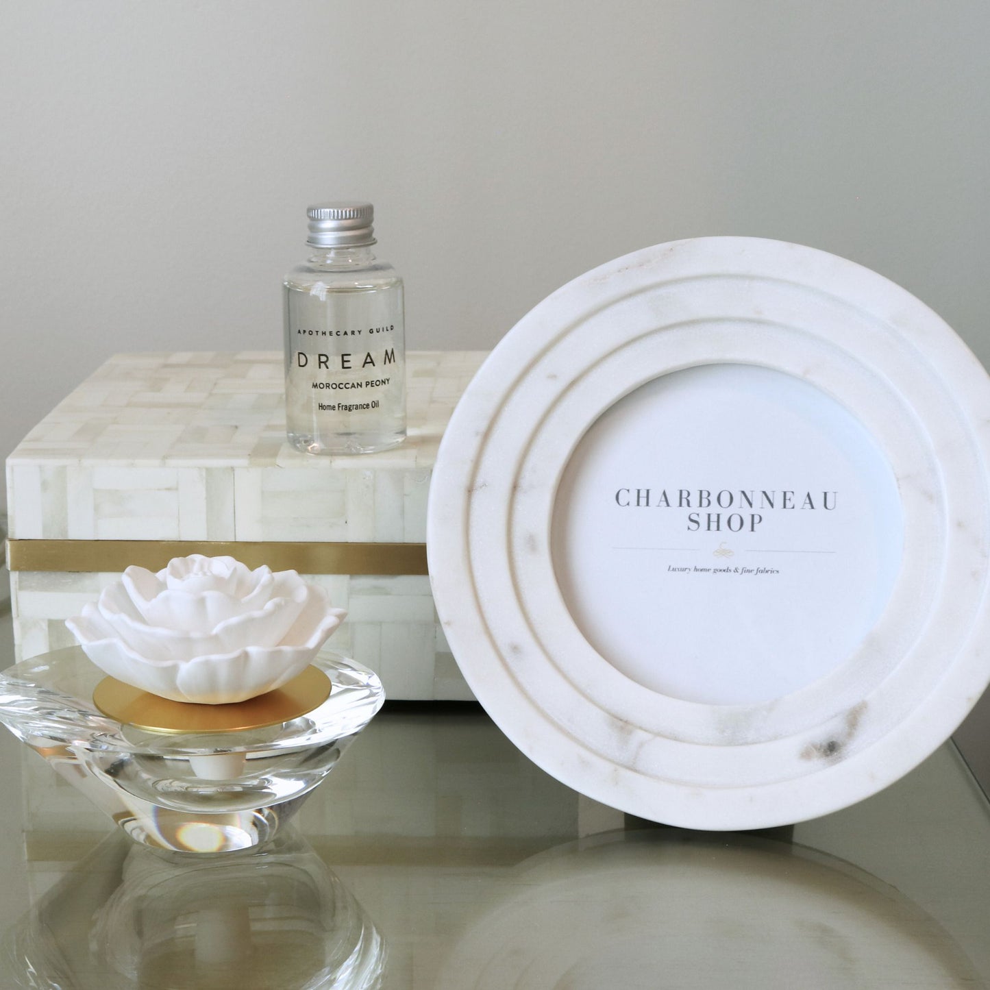 Floral Porcelain Diffuser - Crystal Edition