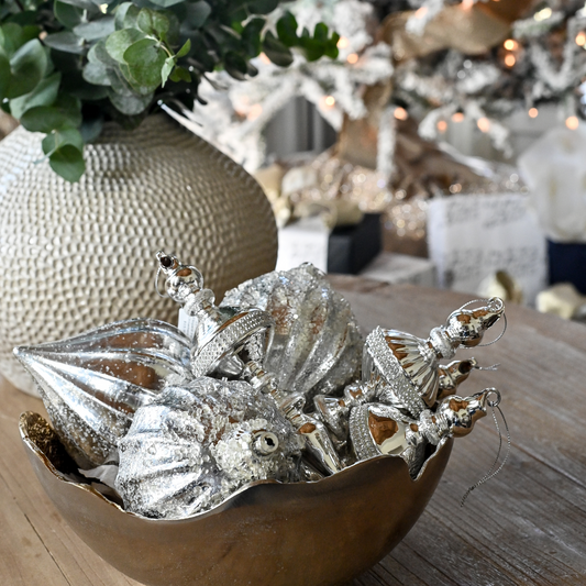 7" Elegant Silver Finial ornament