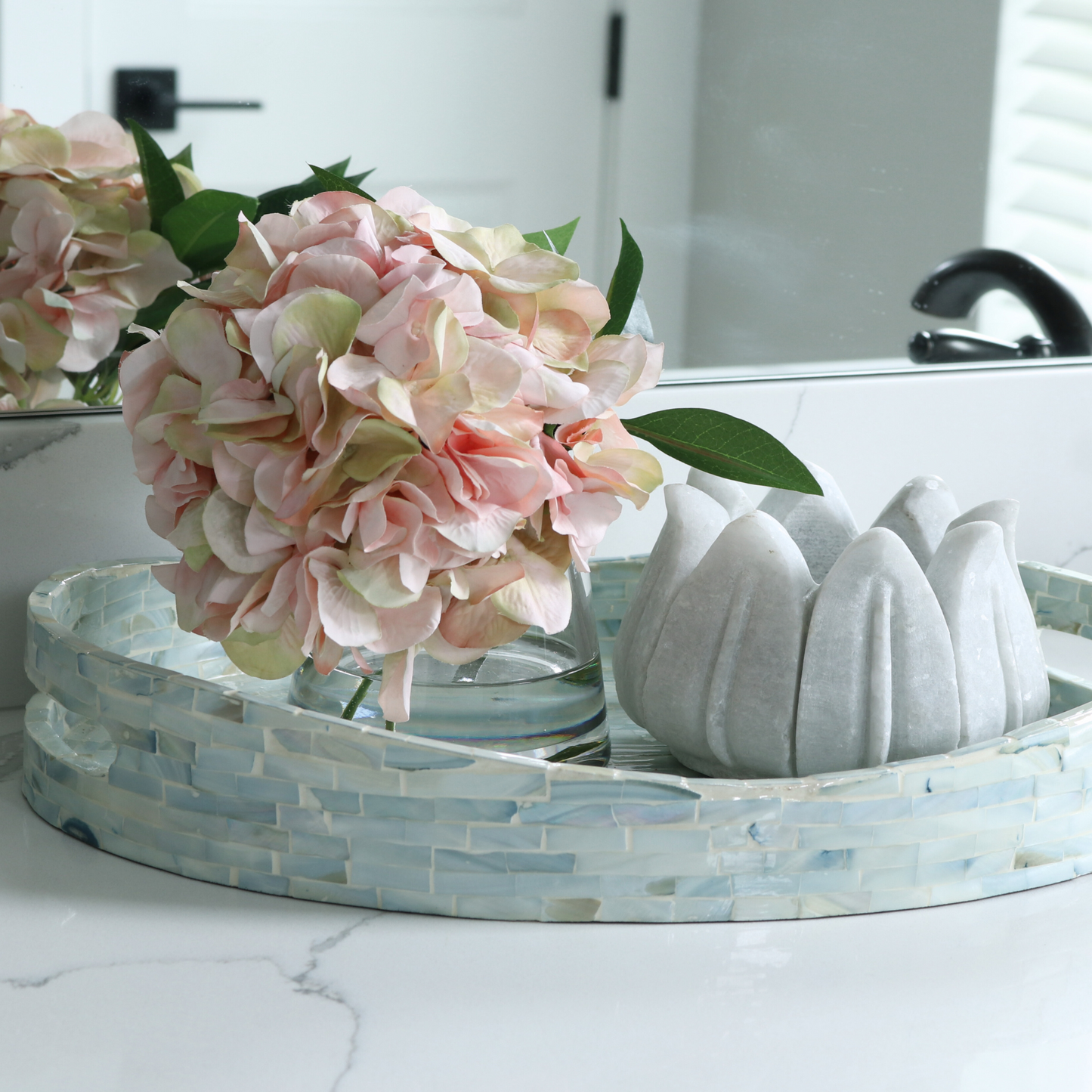 Blush Hydrangea in Vase