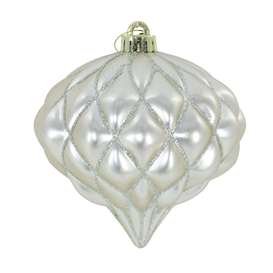 6" Tear Drop Ornament in Champagne
