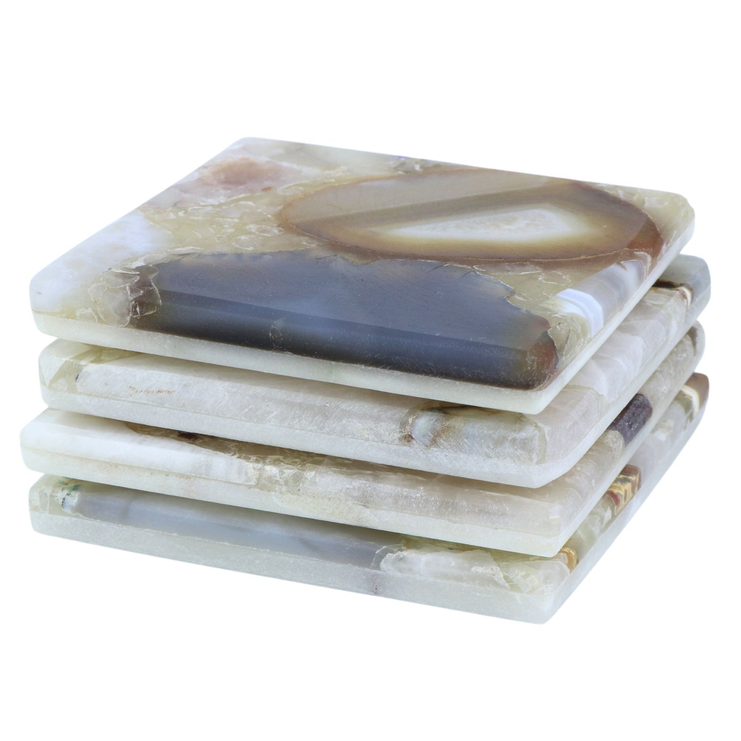 Marbled Agate Coasters Set