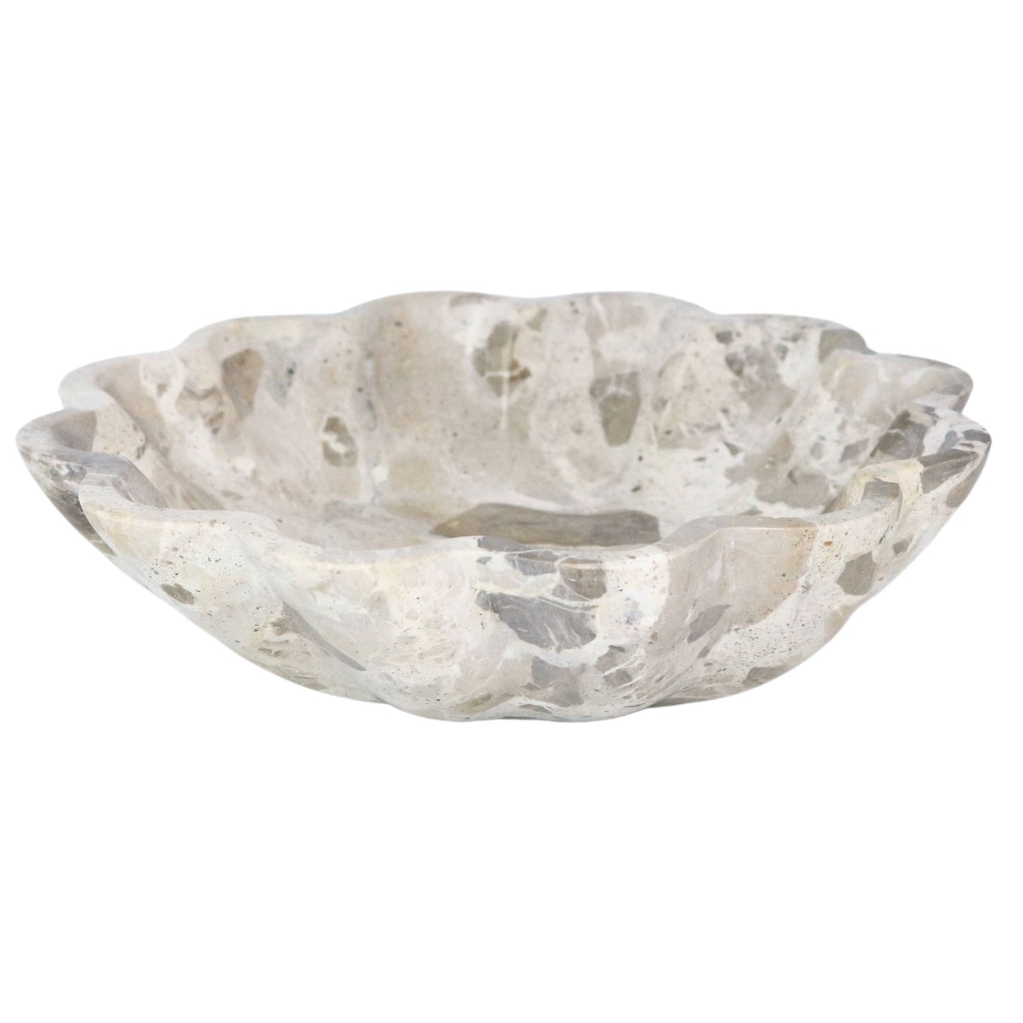 Brown and Cream Marble Bowl