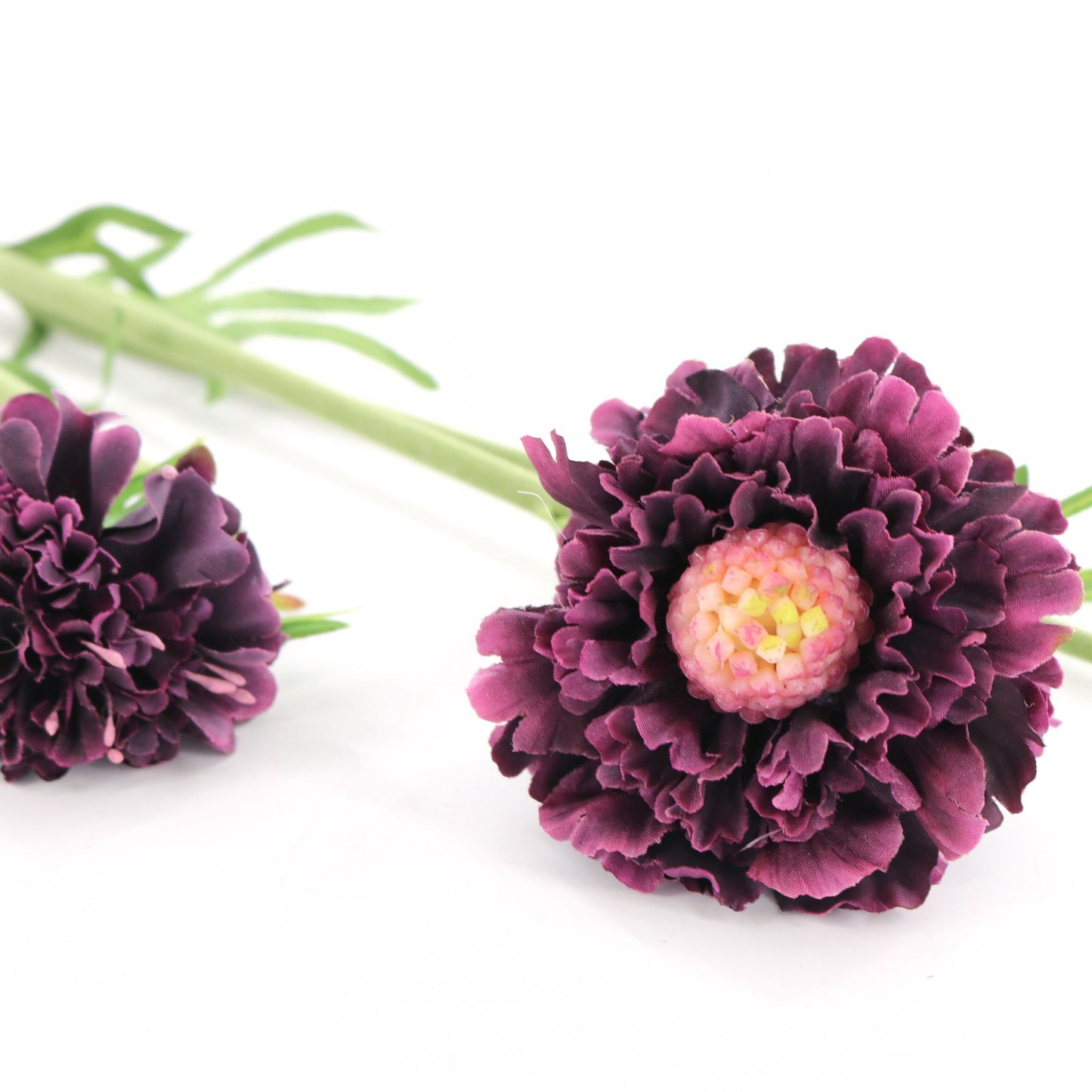 28" Purple Scabiosa Spray