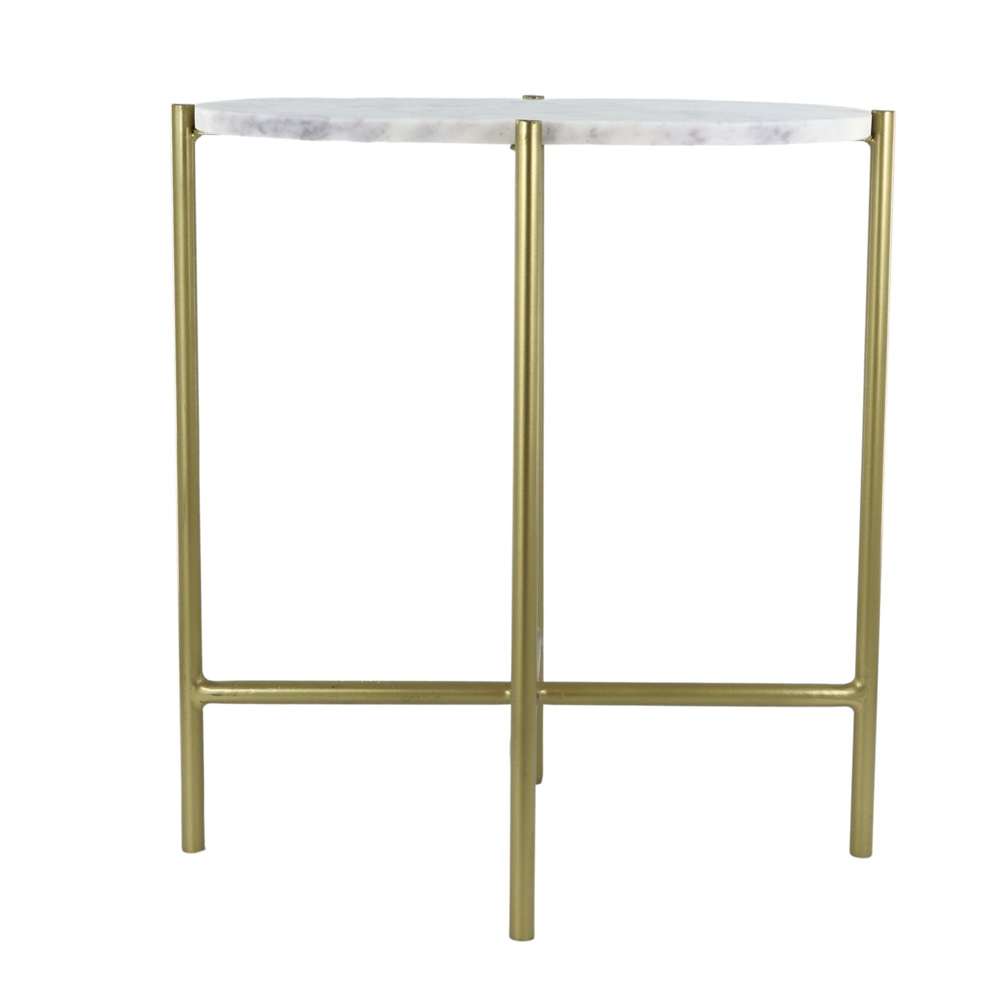 Oval Marble Side Table