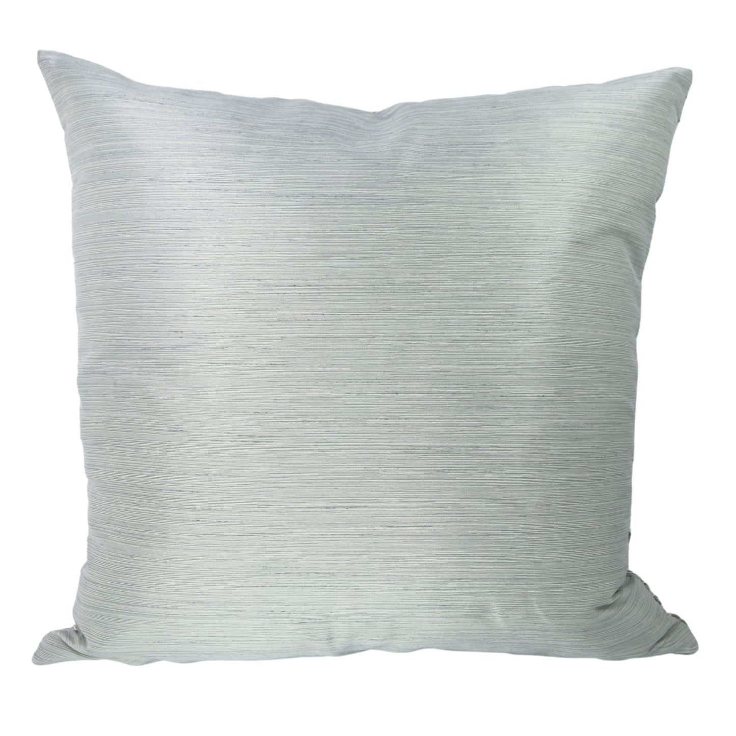 Custom Embroidered Neutral Damask Pillow Cover