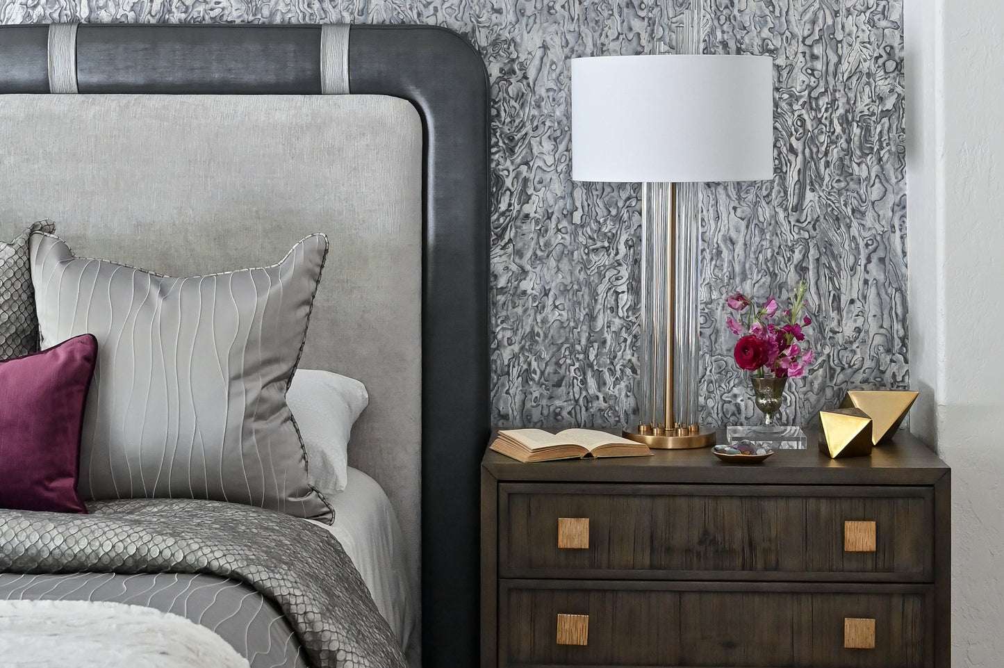Clear Crystal Rods Lamp