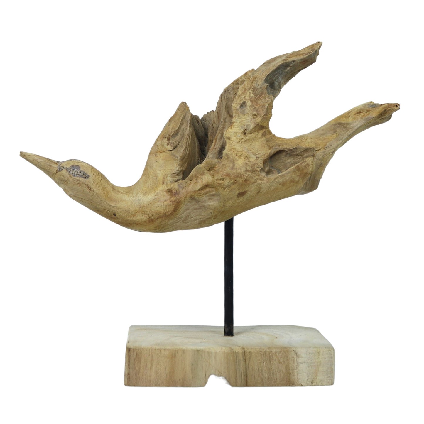 Teak Decorative Bird