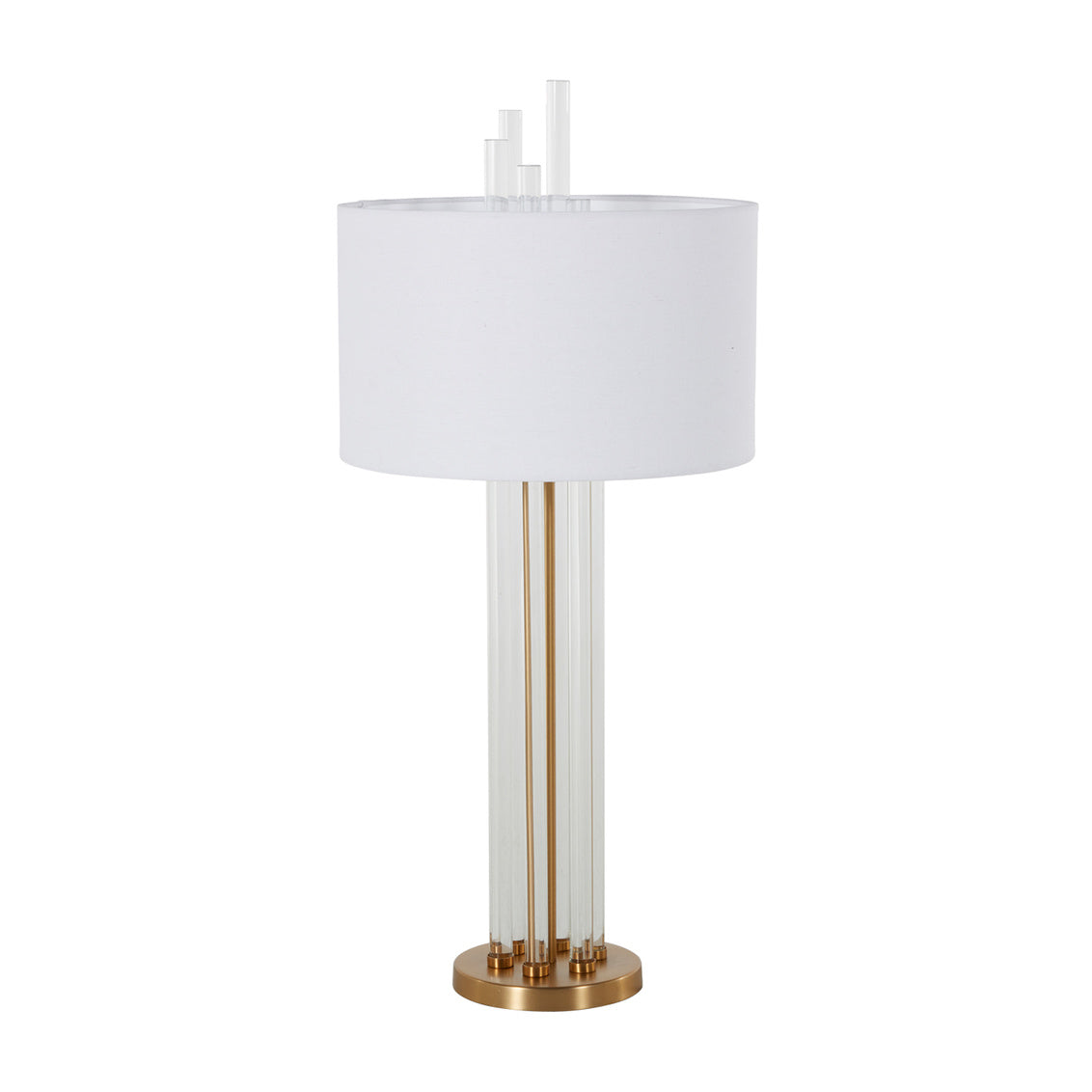 Clear Crystal Rods Lamp