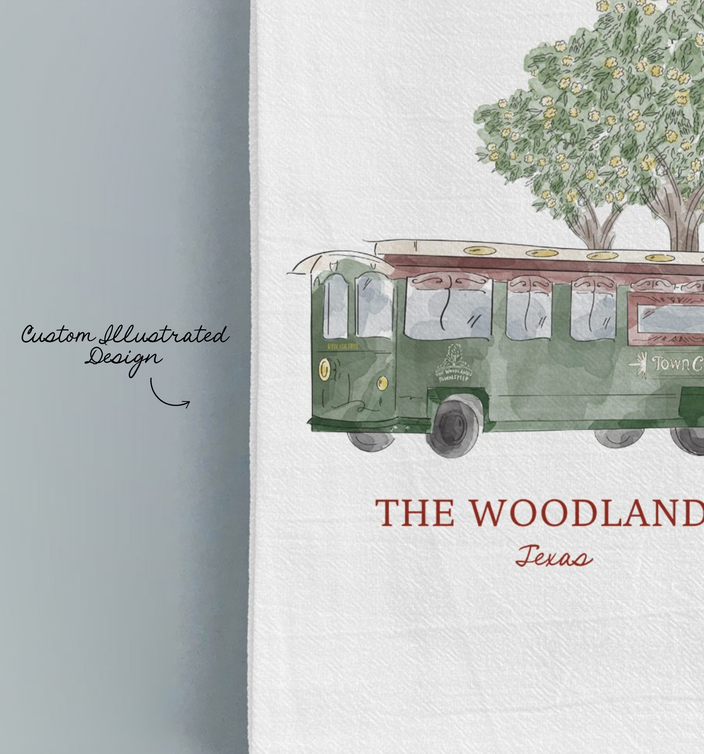 The Trolley Tea Towel