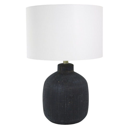 Charcoal Ceramic Table Lamp