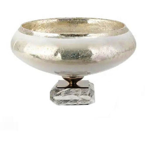 Mercury Glass Bowl on Stand