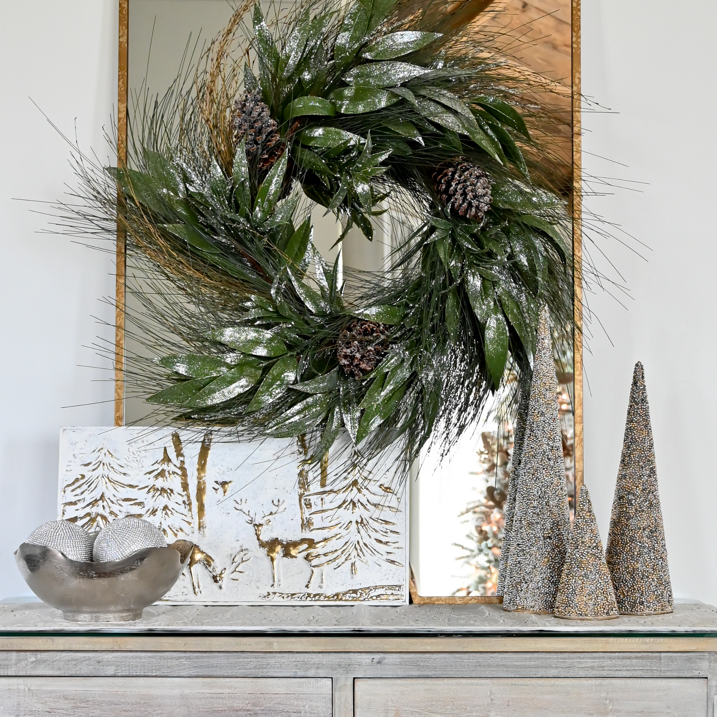 Metallic Paisley Table Runner