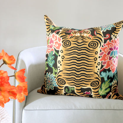 Tiger Eye Throw Pillow