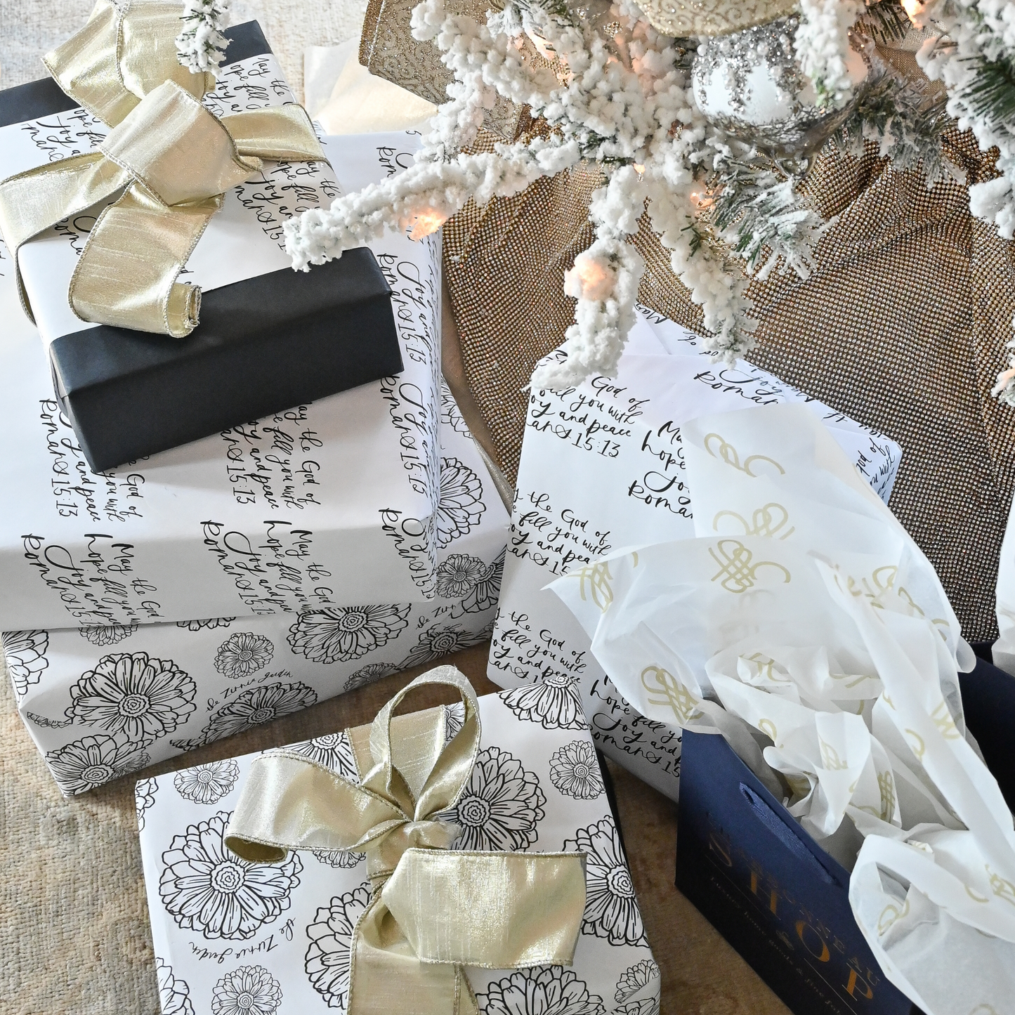 Zinnia Garden Gift Wrapping Paper