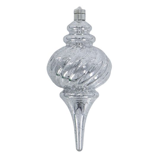 12.5" Shatterproof Swirled Finial Ornament