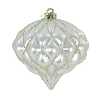 6" Tear Drop Ornament in Champagne