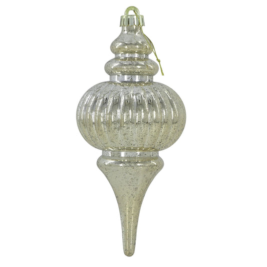 10" Mercury Finial Ornament in Champagne