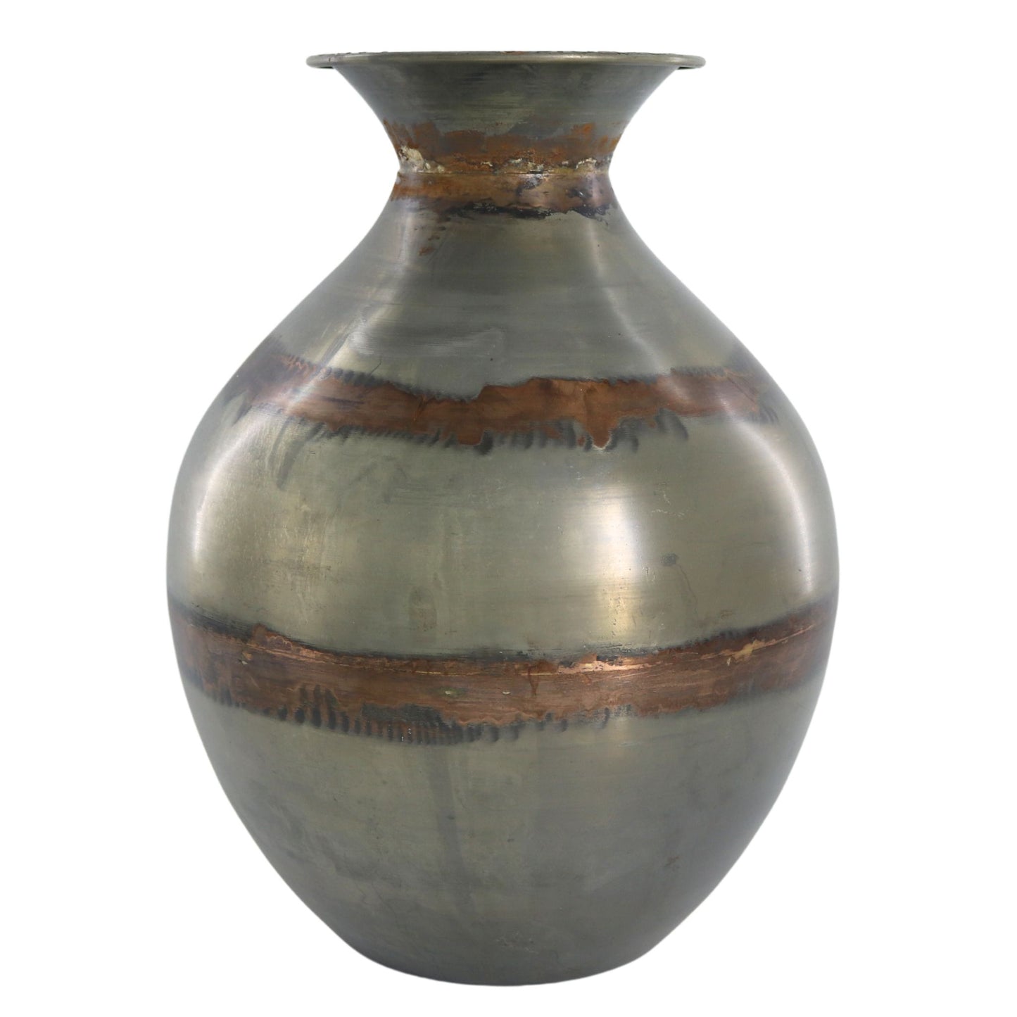 Raw Metal Vase