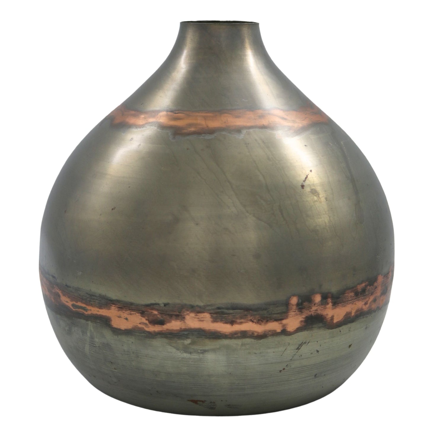 Raw Metal Vase