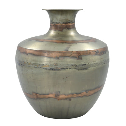 Raw Metal Vase
