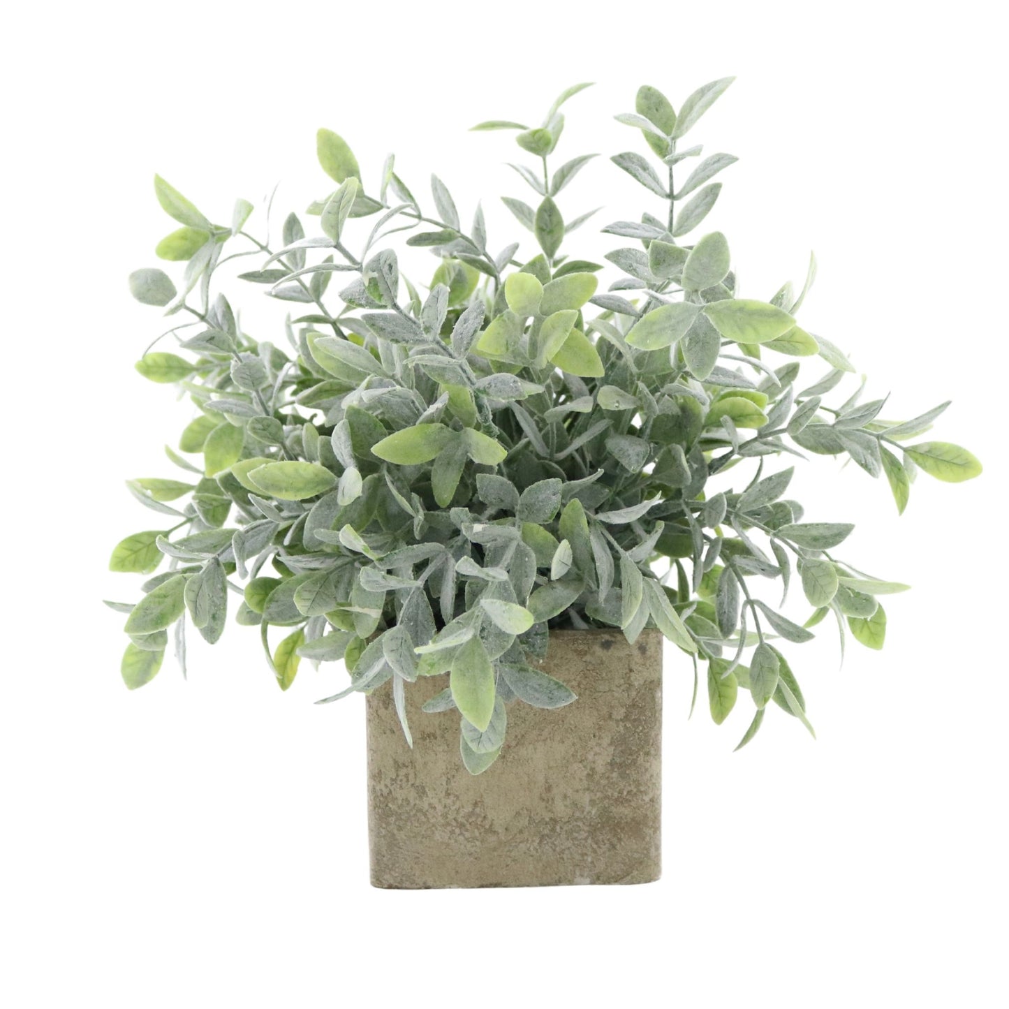 Faux Potted Sage Shrub