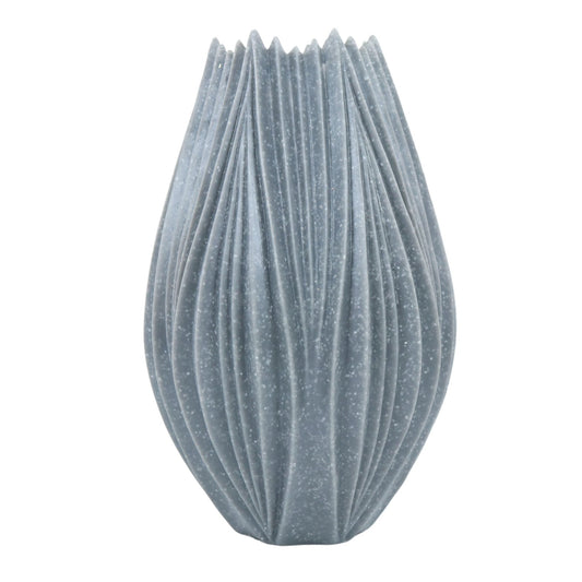 Gray Textured Vase