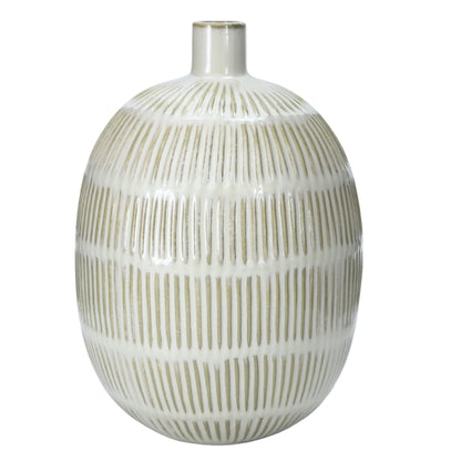 Caramel Ridged Vase