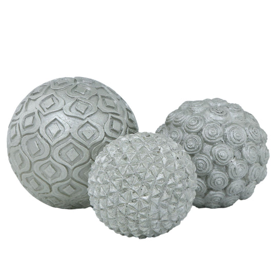 Silver Decorative Balls Set