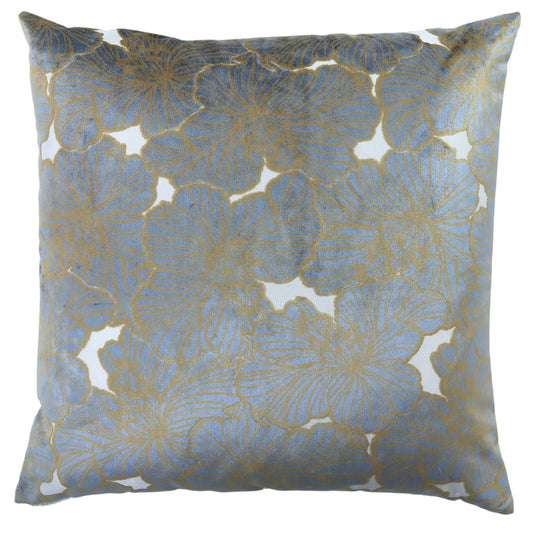 Copper Floral Throw Pillow