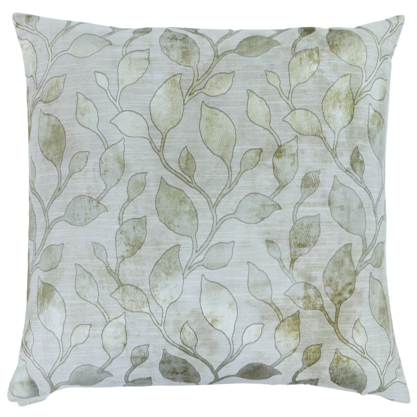 Neutral Metalic Floral Throw Pillow