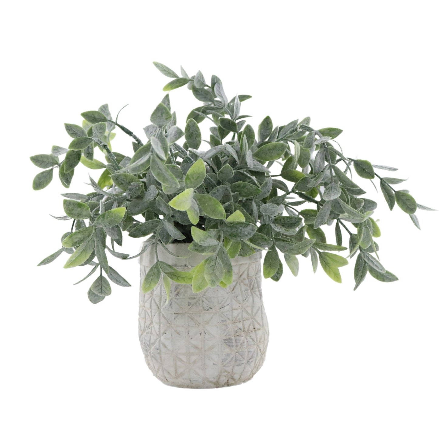 Faux Potted Sage Shrub