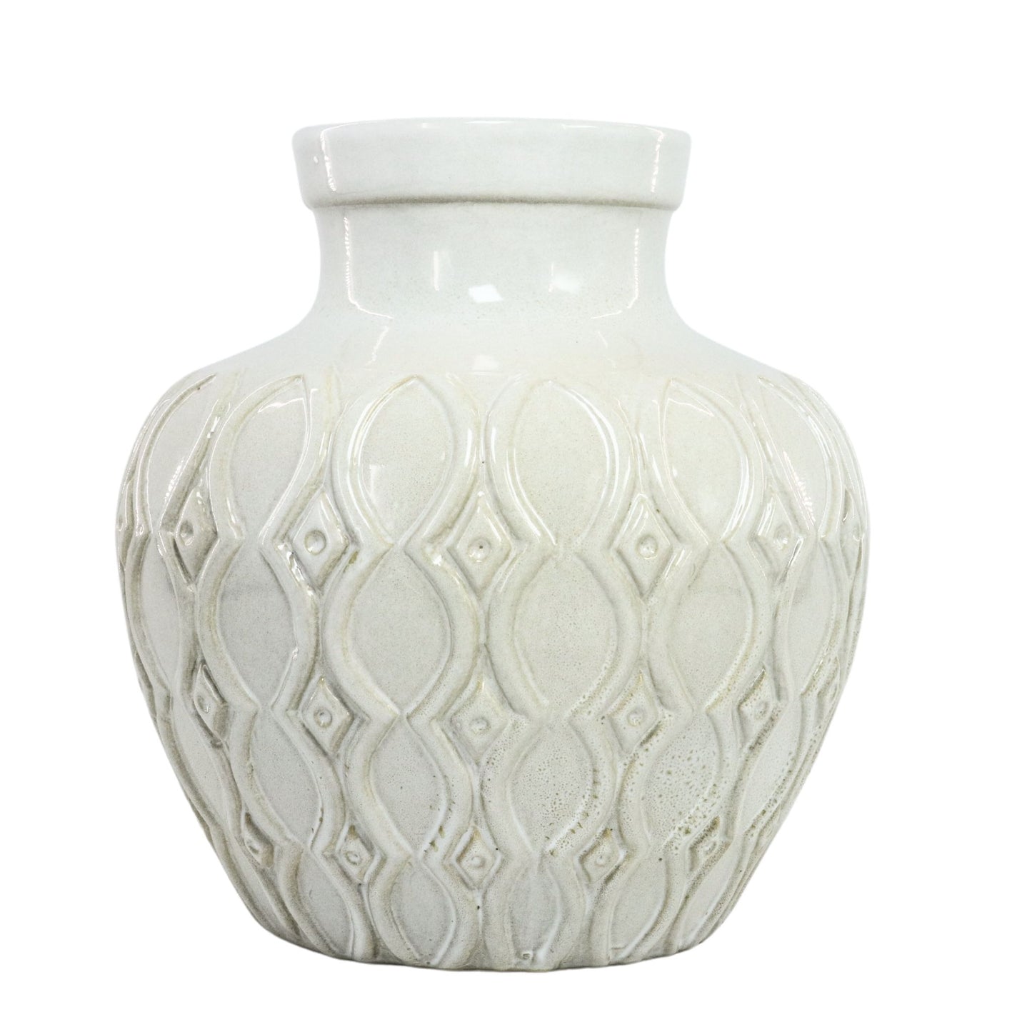 Carved Ceramic Vase
