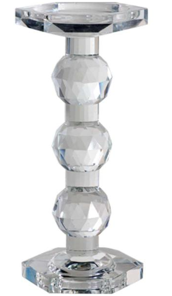 Crystal Pillar Candle Holder